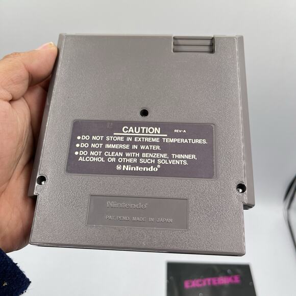 Excitebike Nintendo NES 1985 CIB Black Box Circle Seal Cleaned & Tested - Picture 5 of 14